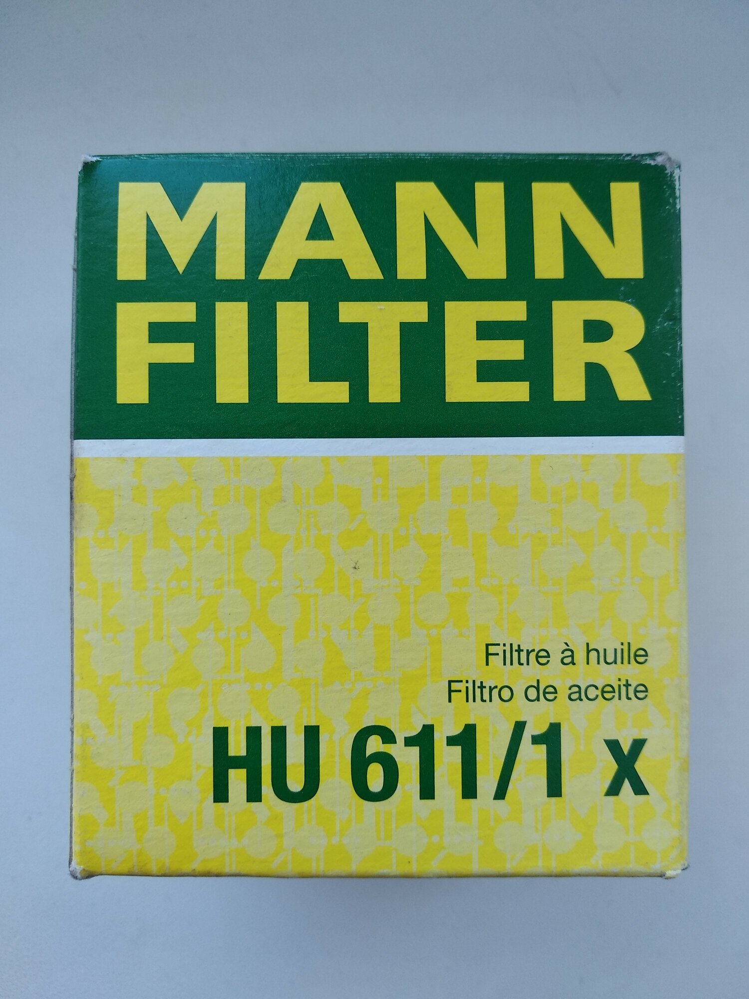 Фильтрующий элемент MANN-FILTER HU 611/1 x