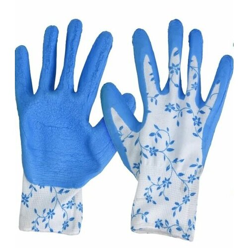 Садовые перчатки, хозяйственные, защитные. 1 пара, размер L (48)