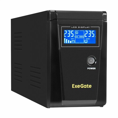  (, ,  ) ExeGate SineTower SZ-600. LCD. AVR.1SH <600VA/360W,  , LCD , AVR, 1*Schuko, -,   12  200, Black> EX295986RUS