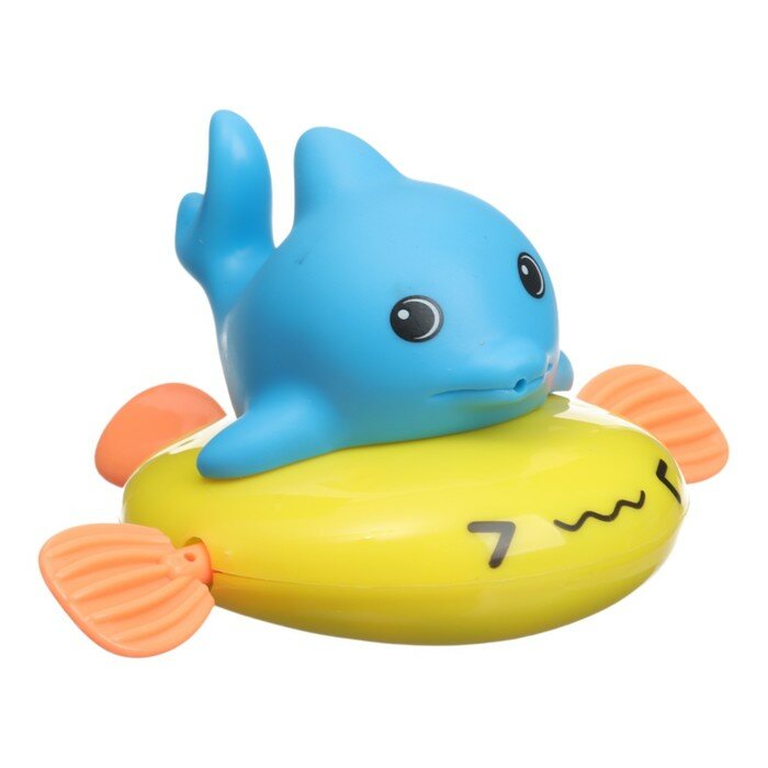 Крошка Я Заводная игрушка для ванны с брызгалкой «Дельфин», Крошка Я