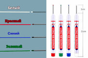 Набор маркеров с длинным стержнем 4 цвета / Маркер для труднодоступных мест строительный с длинным наконечником для разметки