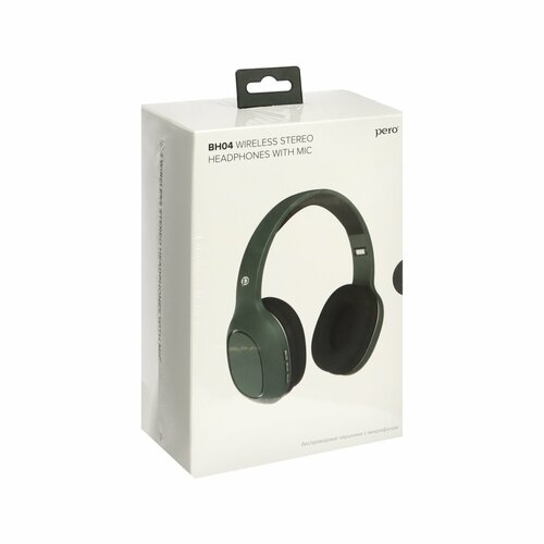 Наушники BH04 беспроводные полноразмерные микрофон 400 мАч до 20 часов зеленые 417500₽