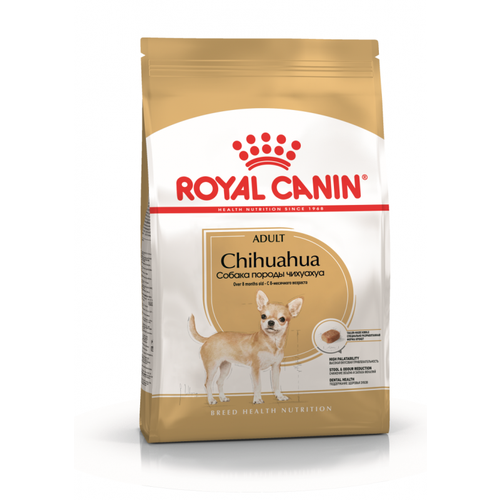 Корм сухой полнорационный Royal Canin Chihuahua Adult для взрослых и стареющих собак породы чихуахуа старше 8 месяцев, 500 гр