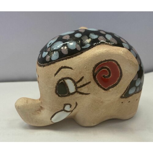 Статуэтка Слоник 5х7х6 см керамика авторская работа 1050₽