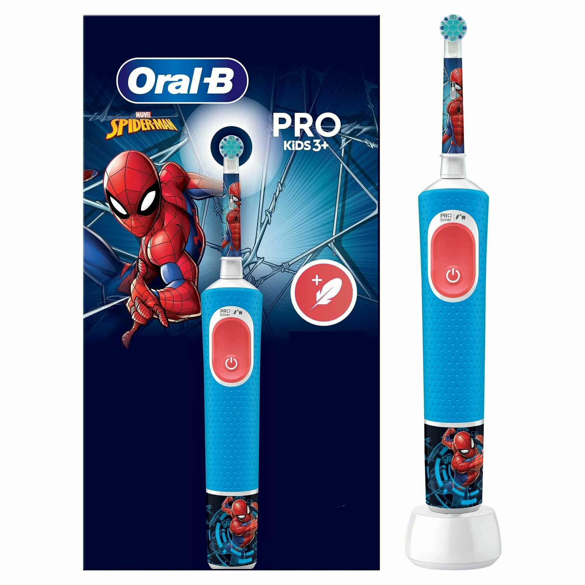 Электрическая зубная щетка Oral-B Vitality Kids Spider Man Человек Паук D103 413 2K