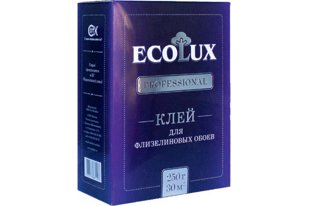 Клей обойный ECOLUX Professional флизелиновый 250 г