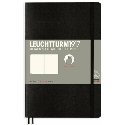 Leuchtturm 358292 Блокнот leuchtturm classic b6 80 гм2 123 стр нелинованный мягкая обложка черный 2977₽