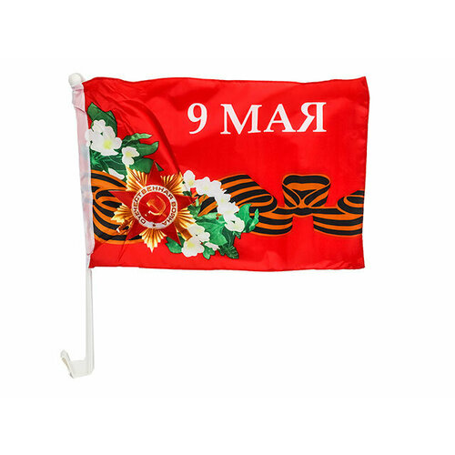 FLAG Флаг 9 мая яблоня авто 30х45