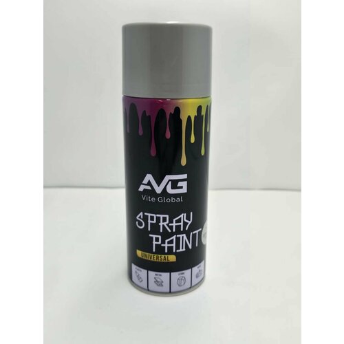 Аэрозольная краска AVG N100 темно-серая Эмаль универсальная 520 мл 12шт 2740₽