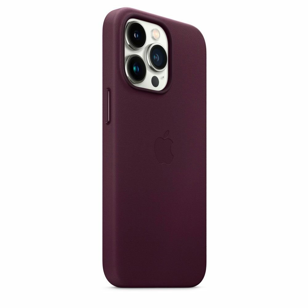 Чехол защитный / кожаный / c MagSafe для iPhone 12 Pro MAX / Темно-фиолетовый
