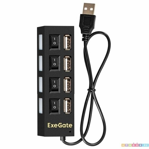 ExeGate DUB-42SW EX293977RUS USB-хаб концентратор EX293977RUS 66300₽