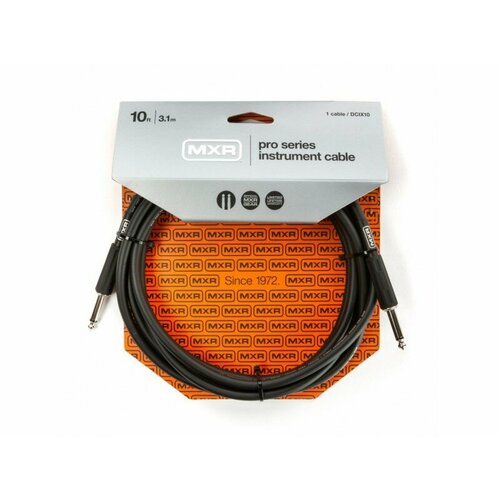 MXR DCIX10 Pro Series инструментальный кабель, 3 метра, прямые джеки