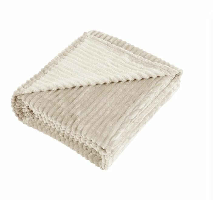 фото Плед Line 150x200 см велсофт цвет светло-серый Smoke 6