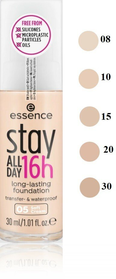 Тональная основа Essence Stay All Day, 08 Soft Vanilla