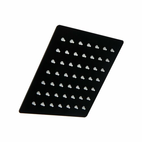 Тропическая лейка для душа потолочная квадрат 15 см матовый черный с шарниром для изменения угла наклона 988₽