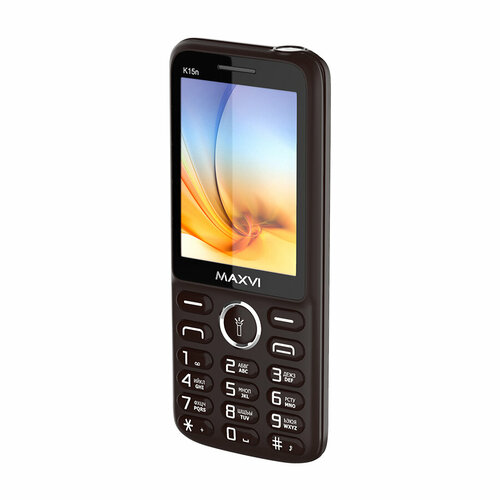 Телефон MAXVI K15n, 2 SIM, коричневый maxvi k15n red 2 sim