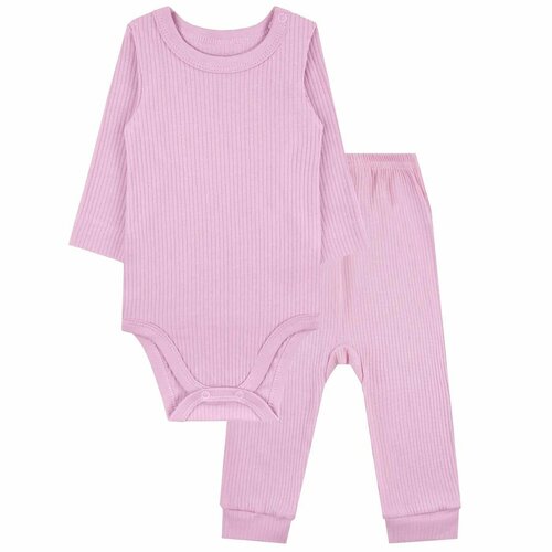Комплект одежды YOULALA, размер 26 (80-86) 9-18 мес., розовый комплект одежды youlala размер 26 80 86 фиолетовый