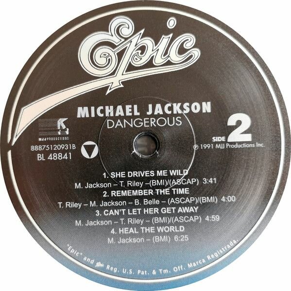 Michael Jackson Michael Jackson - Dangerous (2 LP) Sony Music - фото №7
