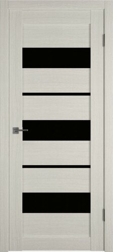 Изображение товара Дверь межкомнатная комплект с коробом и наличниками ДП Atum Х23 600*2000 Беленый дуб (black gloss)