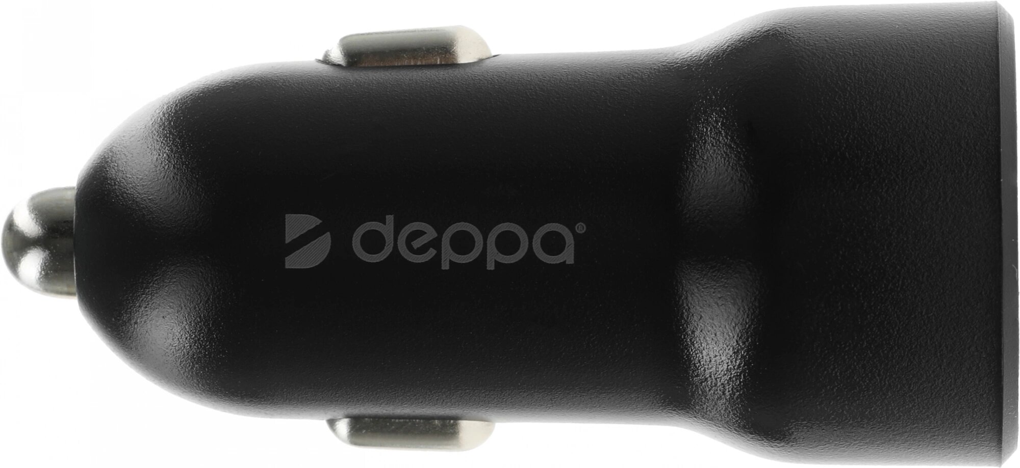 Автомобильное зарядное устройство DEPPA , USB + USB type-C, 3A, черный - фото №12