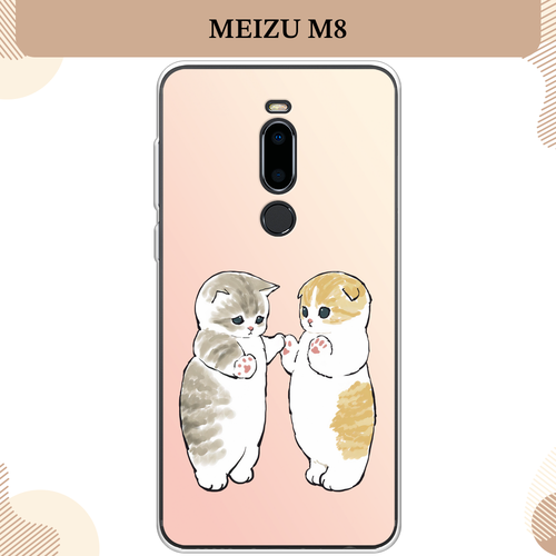 Силиконовый чехол Котята на Meizu M8 / Мейзу М8