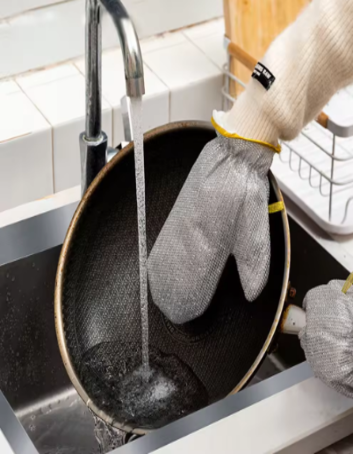 Рукавица металлическая для мытья посуды