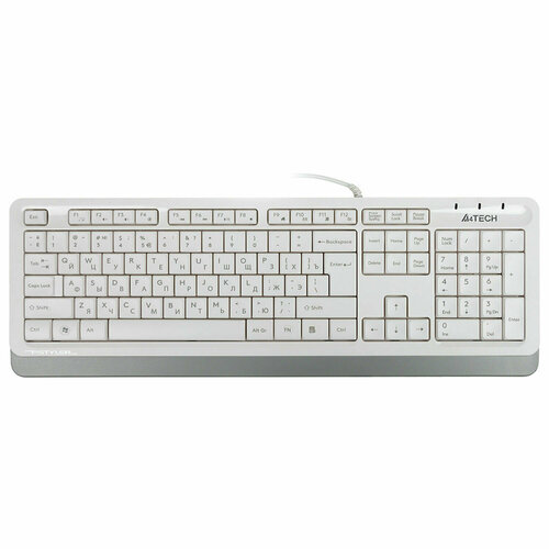 Клавиатура проводная A4TECH Fstyler FK10 USB 104 кнопки белая 1147536 3677₽