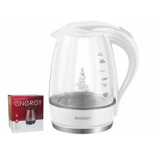 Чайник электрический 17Л 1850-2200 ВТ диск стекло внутр подсв 164104 БЕЛ ENERGY 290700₽