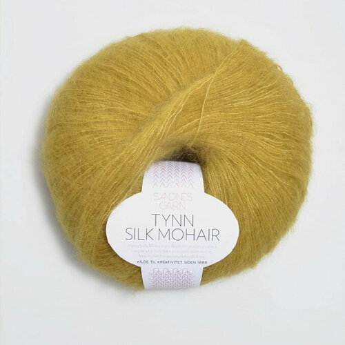 Пряжа для вязания Sandnes Garn Tynn Silk Mohair (2024 Gulgronn) пряжа для вязания sandnes garn tynn silk mohair 4628 magenta