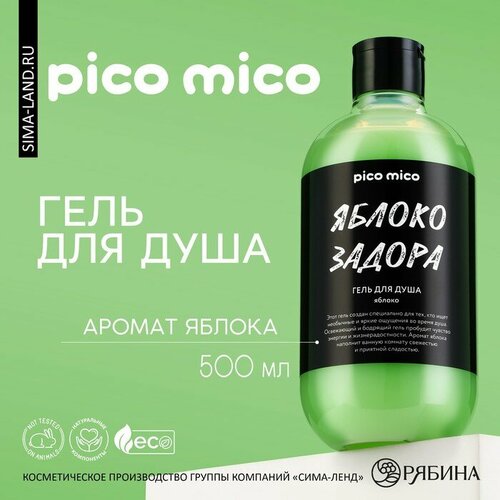 Гель для душа «Яблоко задора», 500 мл, аромат яблока, PICO MIСO очиститель обивки expert яблоко 500 мл