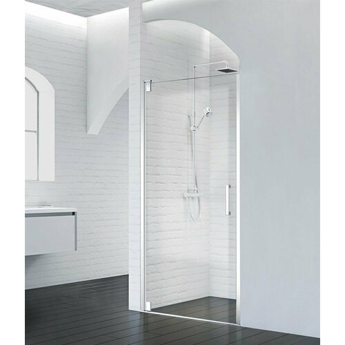 Душевая дверь BelBagno Marmi B1 80 см прозрачное стекло MARMI-B-1-80-C-Cr