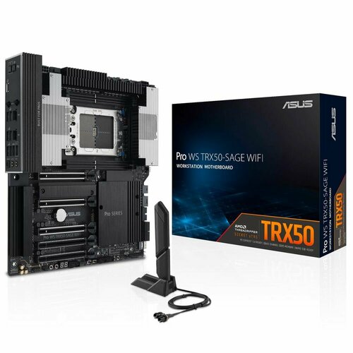 ASUS Материнская плата ASUS PRO WS TRX50-SAGE WIFI /AMD STR5, TRX50, PCIE 5.0, WS MB PRO WS TRX50-SAGE WIFI материнская плата asrock trx50 ws socket str5 amd trx50
