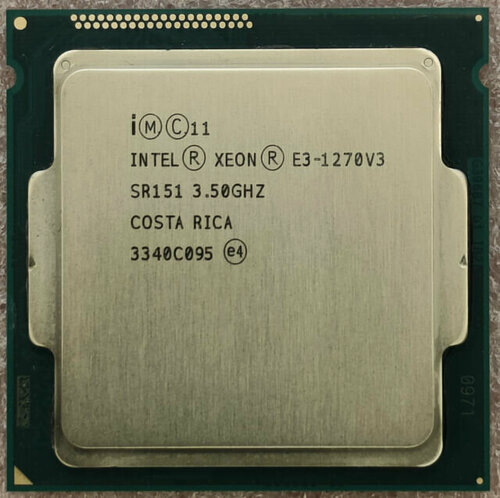 Изображение товара Процессор Intel Xeon E3-1270V3 (3.5GHz/8Mb) (SR151) LGA1150.