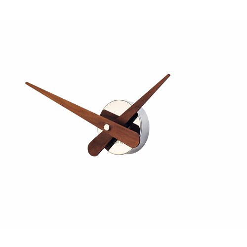 Часы Nomon MINI AXIOMA N, (основание - хромированная сталь/стрелки - орех) D=37см