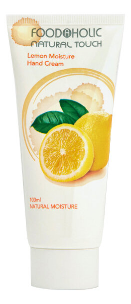 Увлажняющий крем для рук с экстрактом лимона NATURAL TOUCH LEMON MOISTURE HAND CREAM 100 мл. FOODAHOLIC