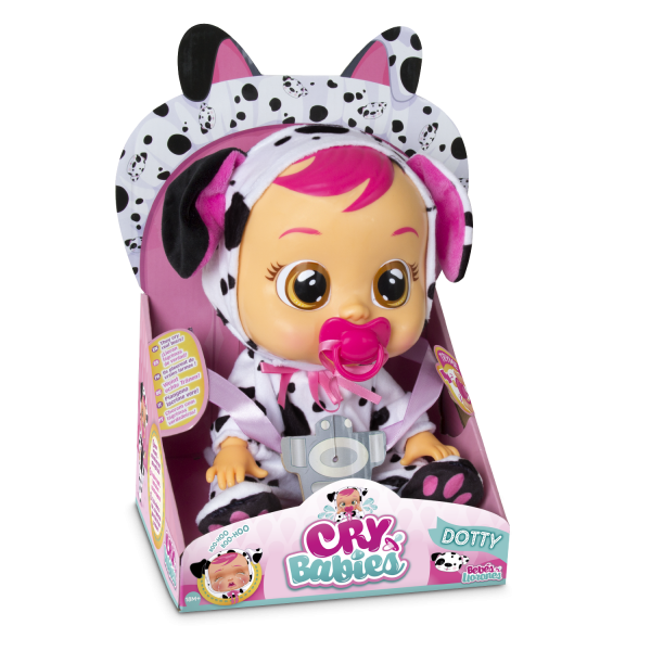 Пупс IMC toys Cry Babies Плачущий младенец Дотти, 31 см, 96370 белый
