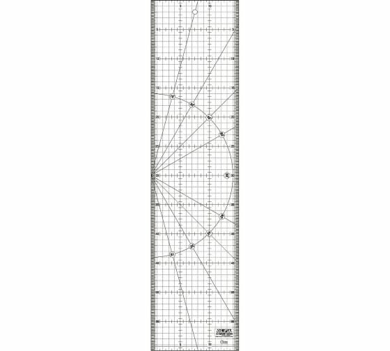 OLFA Линейка метрическая разметочная MQR-15x60 прозрачный/черный 15 см 60 см 0.3 см - фото №10