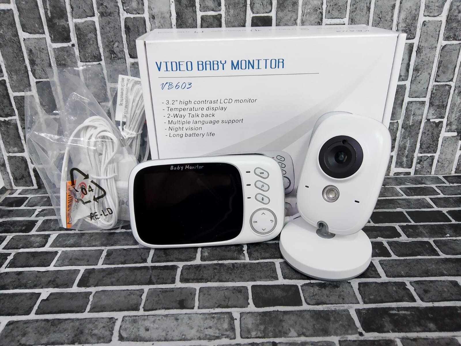 Видеоняня "Baby Monitor VB603" с функцией ночного видения и термометром