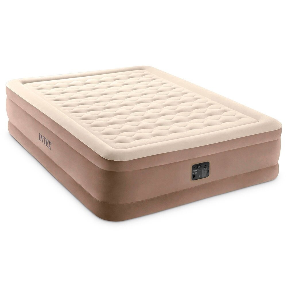 Кровать надувная двуспальная Intex / встроенный насос 220В 152х203х46см 64428 — фото 1