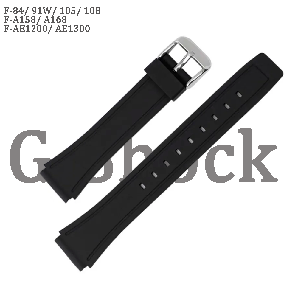 Ремешок для часов G-Shock F84 F91W F105 F108 A158 A168 AE1200 AE1300
