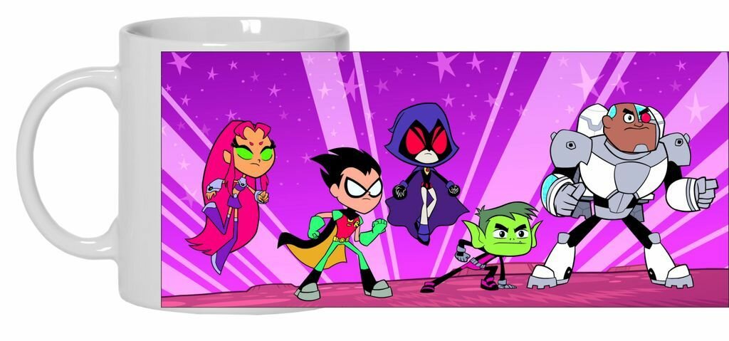 Кружка-хамелеон Юные Титаны Вперёд, Teen Titans Go №21