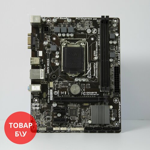 Материнская плата Gigabyte GA-H61M-D1 DDR3 LGA1155 micro-ATX 193600₽