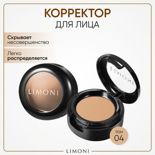 Limoni Корректор для лица Skin Perfect corrector в футляре, оттенок 04