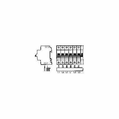 Фазовая шина 3-полюсная 16мм² 1080мм PS 3/60/16 – ABB – 2CDL230001R1660 – 4016779514705