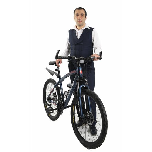 Горно-Городской велосипед SKY WAY взрослый 26 колеса рама 16 дюймов Синий 17999₽