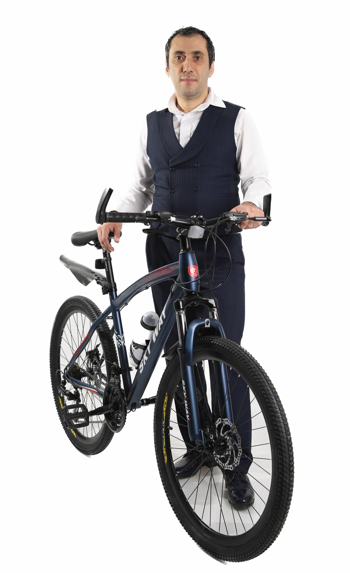 Горно-Городской велосипед SKY WAY, взрослый 26" колеса, рама 16 дюймов, Синий