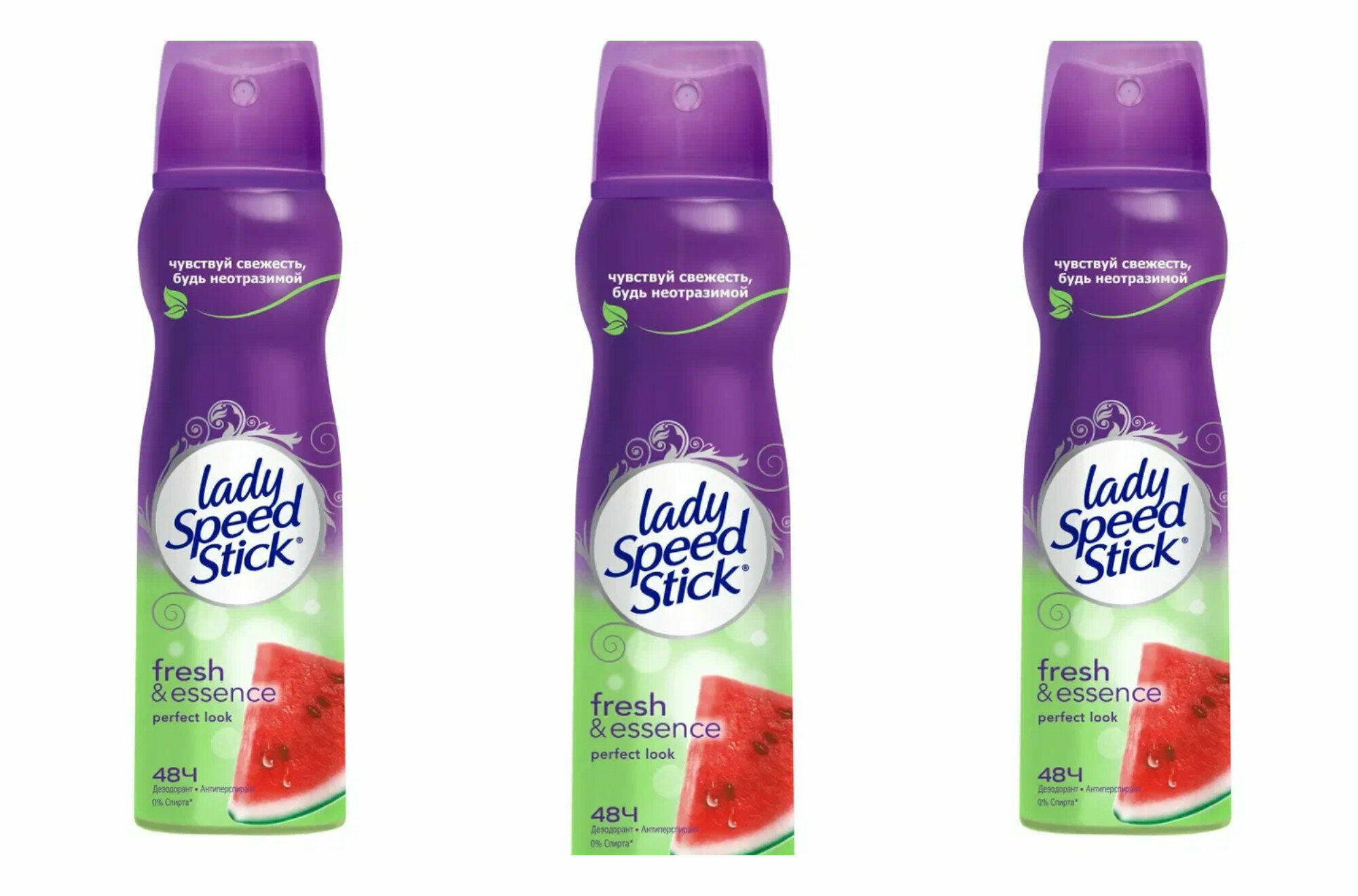 Дезодорант-антиперспирант Lady Speed Stick Fresh&Essence спрей Арбуз, 150 мл, 3 шт.