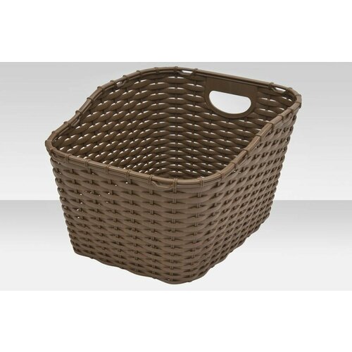 Корзина для велосипеда FLINGER SW-KA-117R, плетенная, задняя, крепление на багажник, 370x440x250 мм, арт. 270048