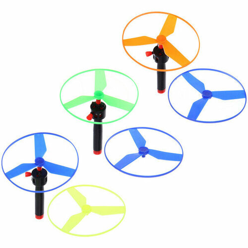 Ветрячок Вертушка с запуском 2 кольца d10 см микс 299₽