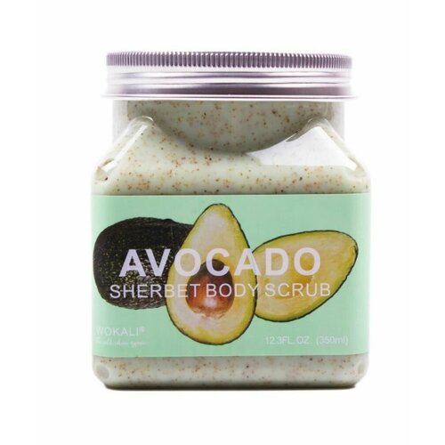 Wokali Скраб для тела Авокадо Avocado Sherbet Body Scrub 350мл скраб для тела strawberry sherbet от бренда wokali